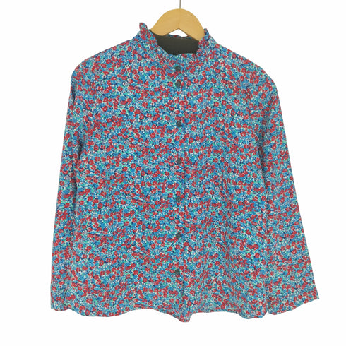 花柄シャツブラウス レディース 38