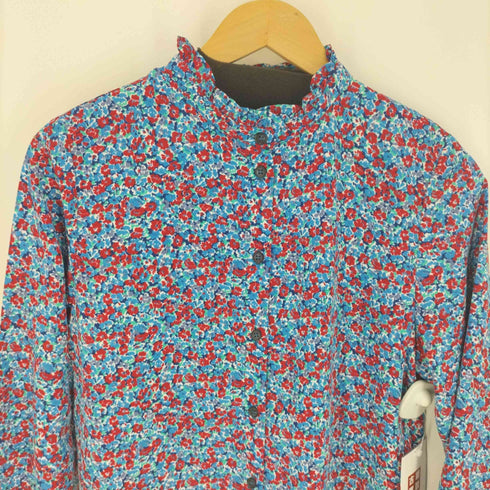 花柄シャツブラウス レディース 38