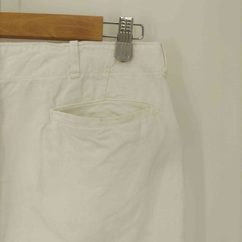 SNOWER 50-60S ボタンフライ ステンシル ホワイト ワークパンツ メンズ 34x34