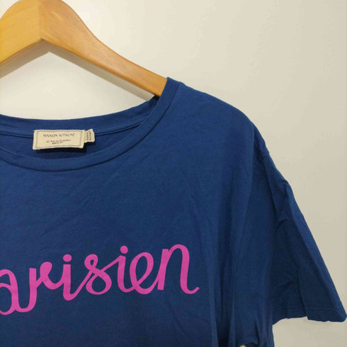 メゾンキツネ MAISON KITSUNE メゾンキツネ フロントプリント半袖Tシャツ レディース import:L