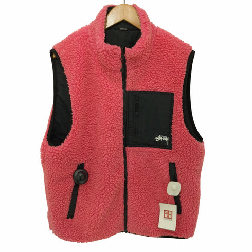 ステューシー Stussy Sherpa Reversible Vest リバーシブルフリースベスト メンズ JPN:M