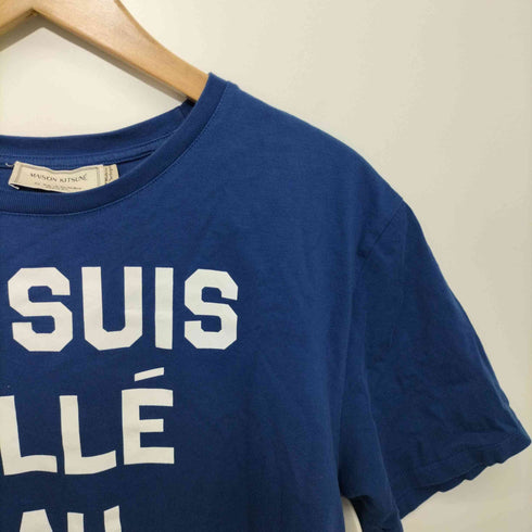 メゾンキツネ MAISON KITSUNE メゾンキツネ 両面プリント半袖Tシャツ レディース import:L