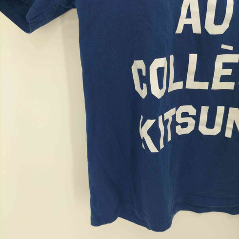 メゾンキツネ MAISON KITSUNE メゾンキツネ 両面プリント半袖Tシャツ レディース import:L