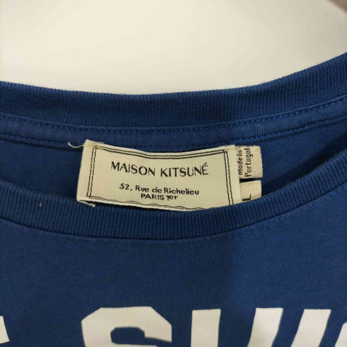 メゾンキツネ MAISON KITSUNE メゾンキツネ 両面プリント半袖Tシャツ レディース import:L