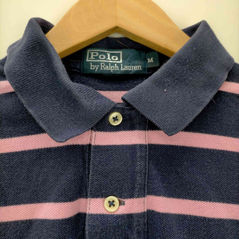 ポロバイラルフローレン Polo by RALPH LAUREN ポニー刺繍 ボーダーポロシャツ メンズ import:M