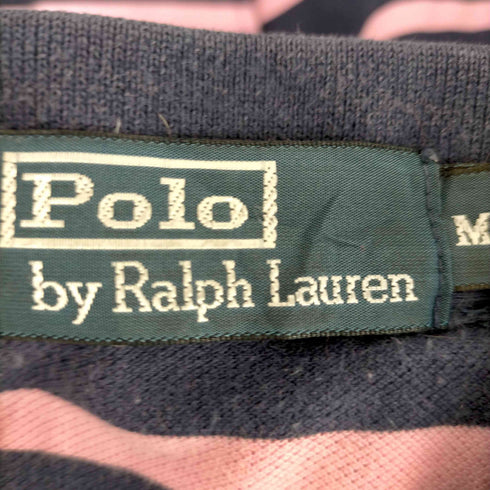 ポロバイラルフローレン Polo by RALPH LAUREN ポニー刺繍 ボーダーポロシャツ メンズ import:M