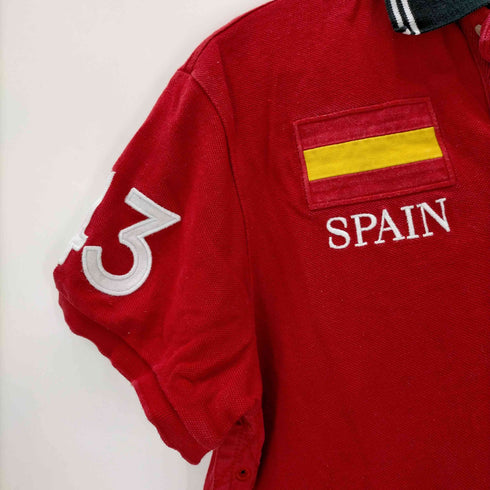 ポロバイラルフローレン Polo by RALPH LAUREN ビッグポニー刺繍 SPAIN ポロシャツ メンズ import:S