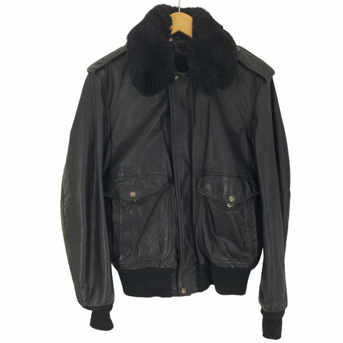 ショット Schott SPORTSWEAR USA製 184SM A-2 襟ボア レザー フライト ジャケット メンズ US:40