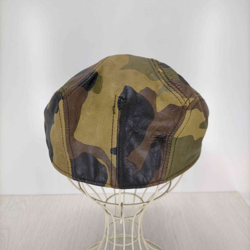 ニューヨークハット NEWYORK HAT&CO CAMO LEATHER 1900 ハンチング メンズ L/XL