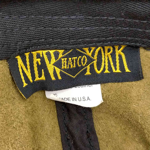 ニューヨークハット NEWYORK HAT&CO CAMO LEATHER 1900 ハンチング メンズ L/XL