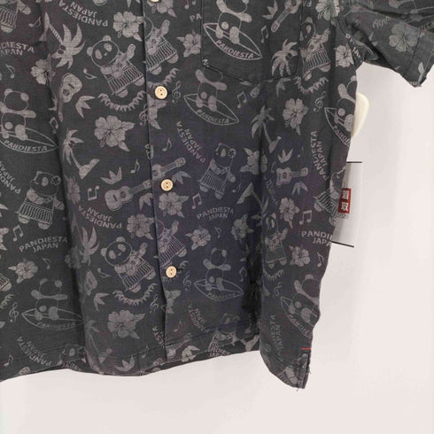 パンディエスタジャパン PANDIESTA JAPAN パンダ刺繍 総柄 アロハ シャツ メンズ JPN:M