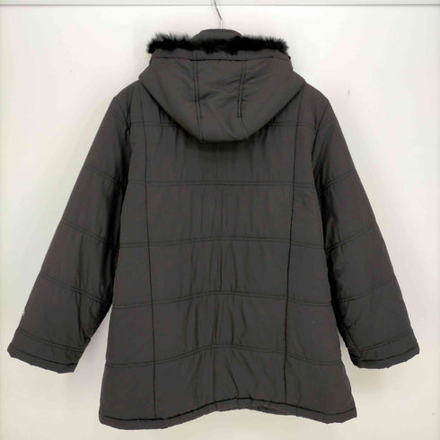 ミチコロンドン MICHIKO LONDON ラビットファー中綿ジャケット レディース 4L