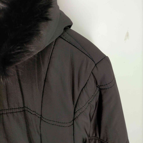 ミチコロンドン MICHIKO LONDON ラビットファー中綿ジャケット レディース 4L