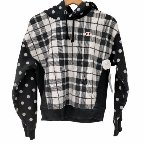 チャンピオン Champion ドット チェック柄 スウェットパーカー レディース import:M