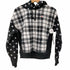 チャンピオン Champion ドット チェック柄 スウェットパーカー レディース import:M
