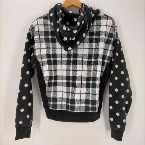 チャンピオン Champion ドット チェック柄 スウェットパーカー レディース import:M