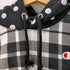 チャンピオン Champion ドット チェック柄 スウェットパーカー レディース import:M