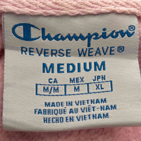 チャンピオン Champion 総柄 スプリクトロゴ スウェットパーカー レディース import:M