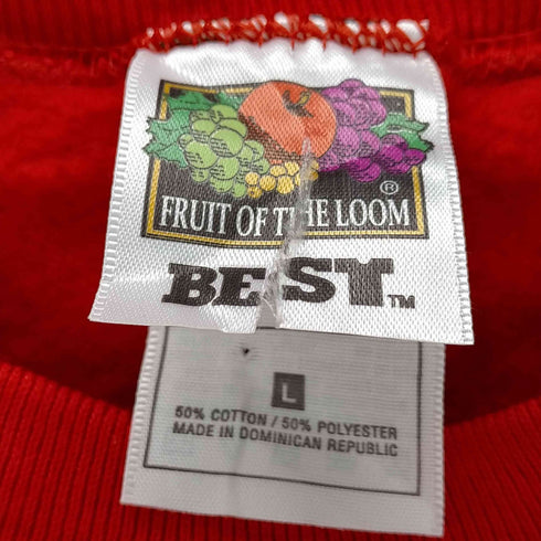 フルーツオブザルーム FRUIT OF THE LOOM セットインスリーブ 無地スウェット メンズ import:L