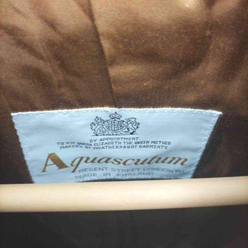 アクアスキュータム AQUASCUTUM 比翼ステンカラーコート メンズ
