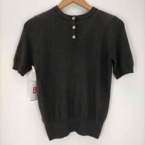ザラ ZARA バックボタン半袖ニット レディース JPN:S