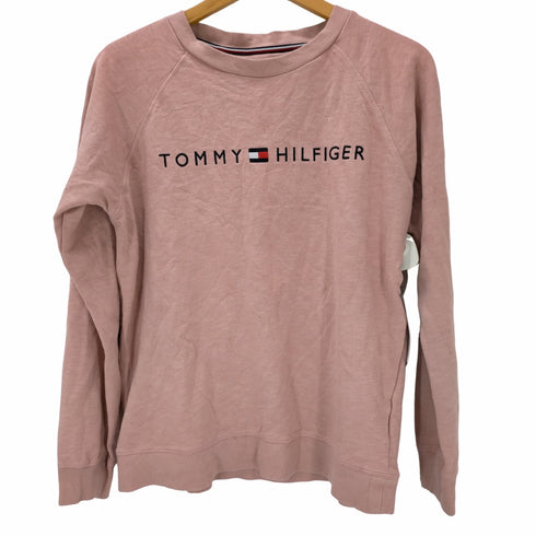トミーヒルフィガー TOMMY HILFIGER ロゴ刺繍 スウェット レディース import:M