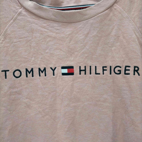 トミーヒルフィガー TOMMY HILFIGER ロゴ刺繍 スウェット レディース import:M
