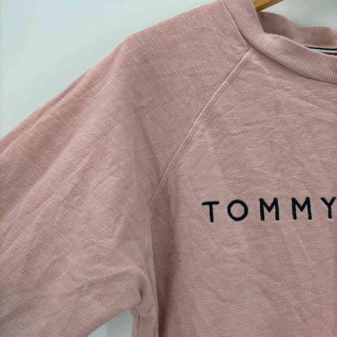 トミーヒルフィガー TOMMY HILFIGER ロゴ刺繍 スウェット レディース import:M
