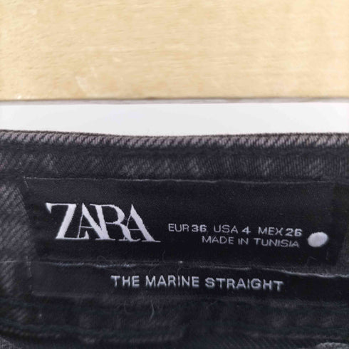 ザラ ZARA マリンストレートジーンズ レディース 36