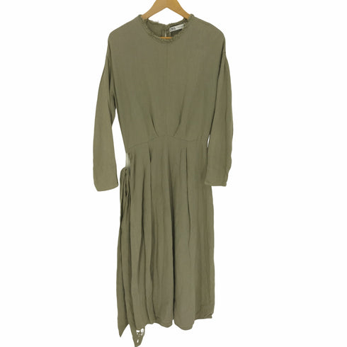 ザラ ZARA シャツワンピース マキシ レディース M