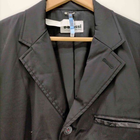 バラシ barassi レザーパイピング切替 オーバーサイズテーラードジャケット メンズ 50