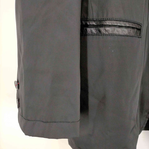 バラシ barassi レザーパイピング切替 オーバーサイズテーラードジャケット メンズ 50