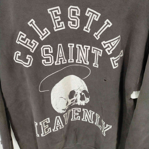 セントマイケル SAINT MICHAEL 21AW Sweatshirt Skull スカル スウェットシャツ ブラック メンズ JPN:M