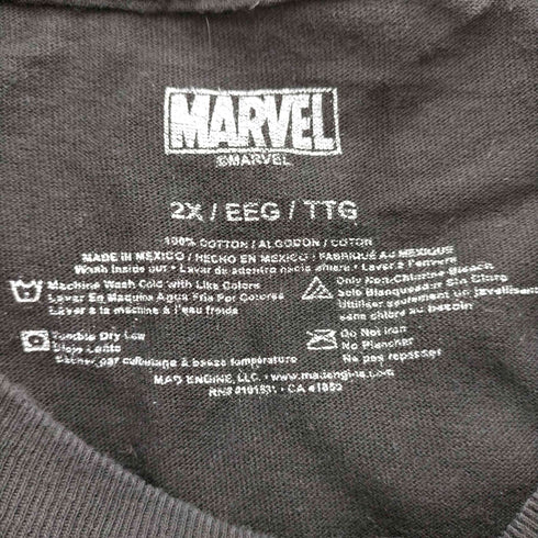 マーベル MARVEL キャラクタープリント Tシャツ メンズ 2X