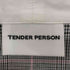テンダーパーソン TENDER PERSON ファイヤーパターンプリント ボウタイ チェックシャツ レディース JPN:2