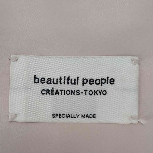 ビューティフルピープル beautiful people 別注 2WAYレザー巾着バッグ レディース