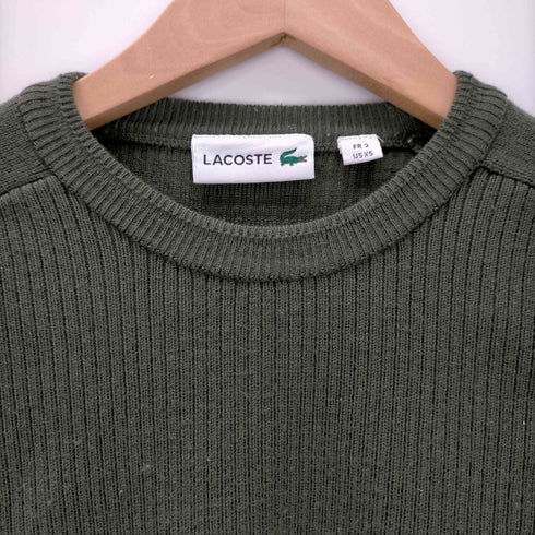 ラコステ LACOSTE ロゴパッチコマンドニット メンズ JPN:XS
