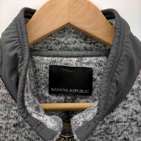 バナナリパブリック BANANA REPUBLIC 霜降り ニットジップブルゾン メンズ JPN:XL