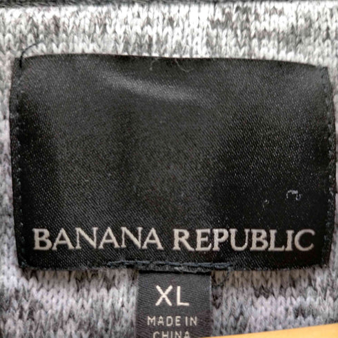 バナナリパブリック BANANA REPUBLIC 霜降り ニットジップブルゾン メンズ JPN:XL
