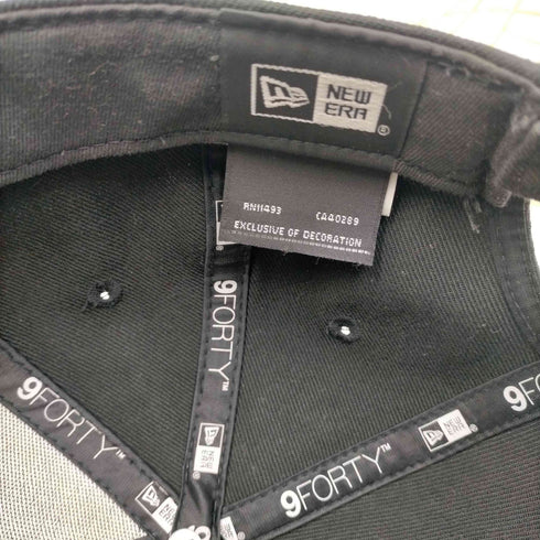 ニューエラ NEWERA 9FORTY ベースボールロゴ 刺繍 アジャスター 6パネル キャップ メンズ