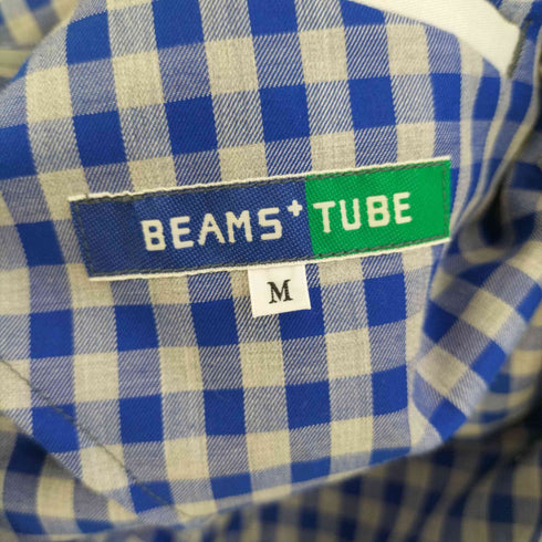 ビームスプラス BEAMS+ TUBE ピンタック ギンガムチェック テーラードジャケット メンズ JPN:M