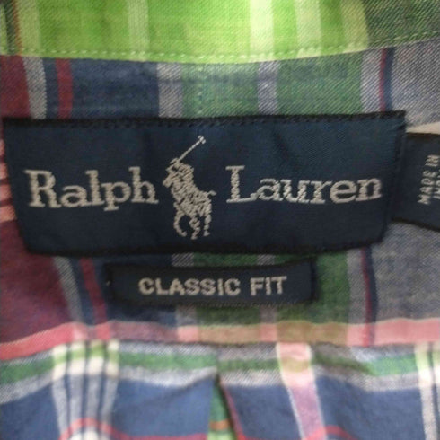 ラルフローレン RALPH LAUREN マドラスチェック半袖シャツ メンズ JPN:M