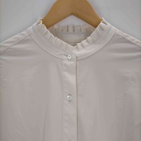 ユナイテッドアローズグリーンレーベルリラクシング UNITED ARROWS green label relaxing フリル ネック ギャザー ブラウス レディース JPN:XS