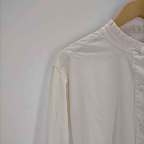 ユナイテッドアローズグリーンレーベルリラクシング UNITED ARROWS green label relaxing フリル ネック ギャザー ブラウス レディース JPN:XS