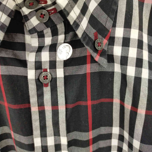 バーバリーブラックレーベル BURBERRY BLACK LABEL チェック半袖シャツ メンズ JPN:2