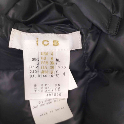 アイシービー ICB レザー切替ダウンベスト レディース JPN:S