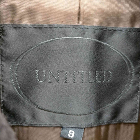 アンタイトル UNTITLED ダブルボタン ウールロングコート レディース 9
