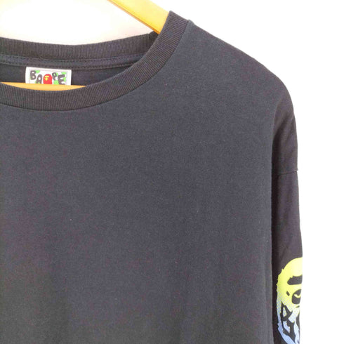 アベイシングエイプ BAPE by A BATHING APE アームロゴプリント クルーネックカットソー メンズ import:XL