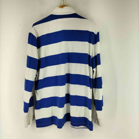 ポロバイラルフローレン Polo by RALPH LAUREN スモールポニーボーダー L/S ポロシャツ メンズ import:L