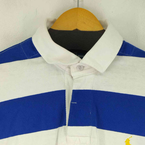 ポロバイラルフローレン Polo by RALPH LAUREN スモールポニーボーダー L/S ポロシャツ メンズ import:L